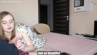 Милфа чудом не спалила как я кончил младшей сестре в ротик