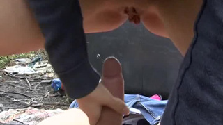 Пикапер выебал очередную жертву и унизил обкончав ей все лицо