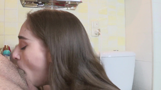 Частный глубокий отсос от русской красотки Насти