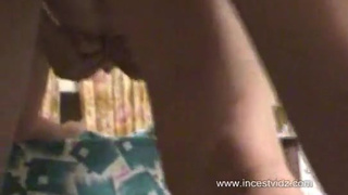 Русская 60-ти летняя матюрка скачет на конце собственного сыночка