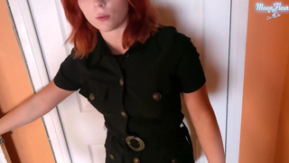 Охранник выебал рыжую телку за воровство в питерском магазине